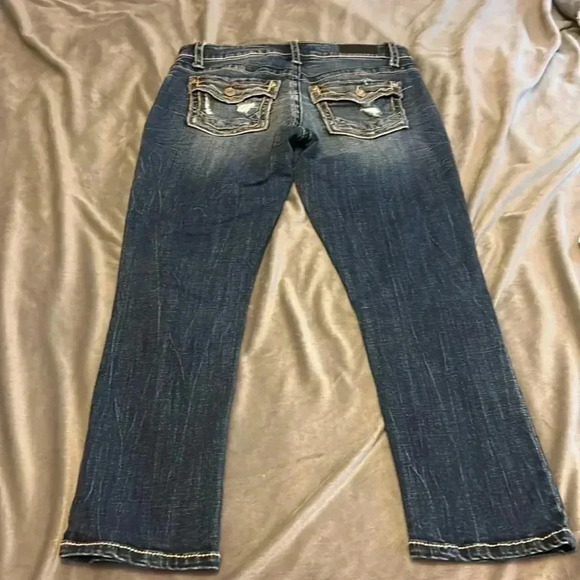 👖 DAYTRIP Virgo denim CAPRI sz 27 - Picture 3 of 8